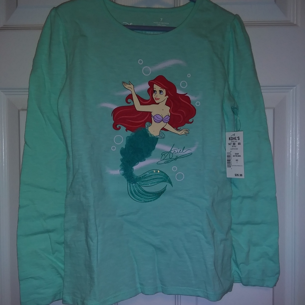 The Little Mermaid Long Sleeve Top NWT